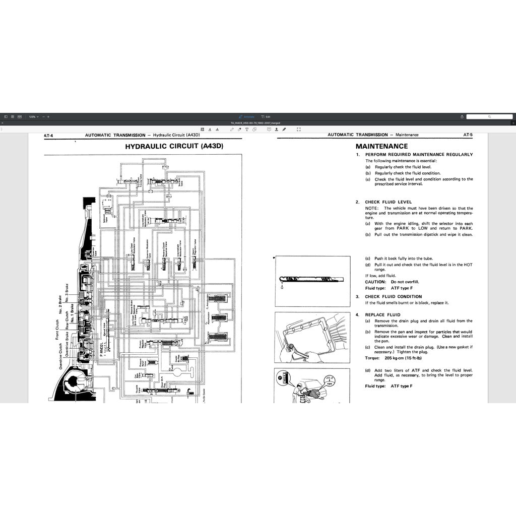 TOYOTA HIACE H50/60/70 1982-2007 Full Manual Set – Repair & Maintenance Manual