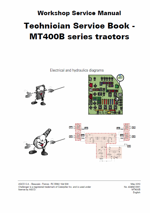 Challenger MT465B, MT475B Tractor Service Manual Workshop Guide