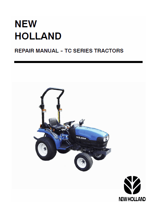 New Holland TC18, TC18D, TC21D, TD24D Tractor Service Manual Workshop Guide