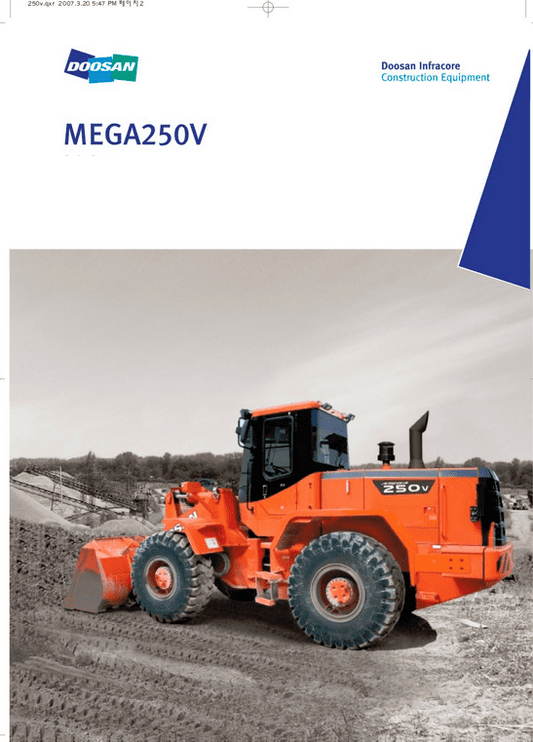 Doosan M250-V Wheel Loader Service Manual Workshop Guide