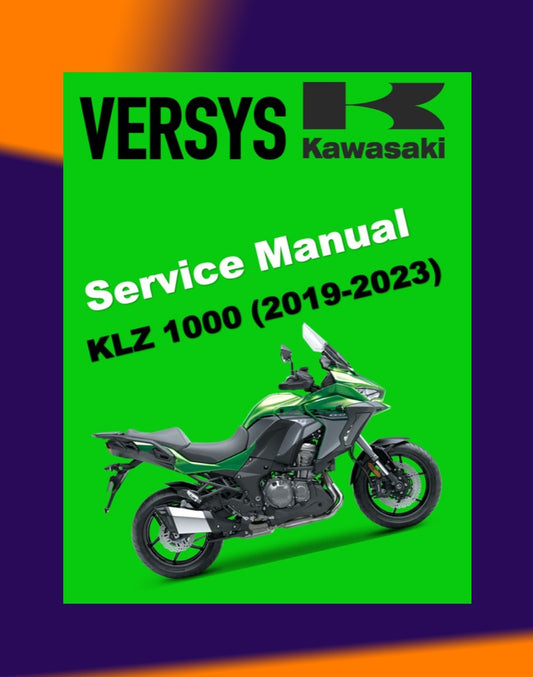 KAWASAKI VERSYS KLZ1000 SE 2019-2023 Full Manual Set – Repair & Maintenance Manual and Spare Parts Catalog and User Handbook