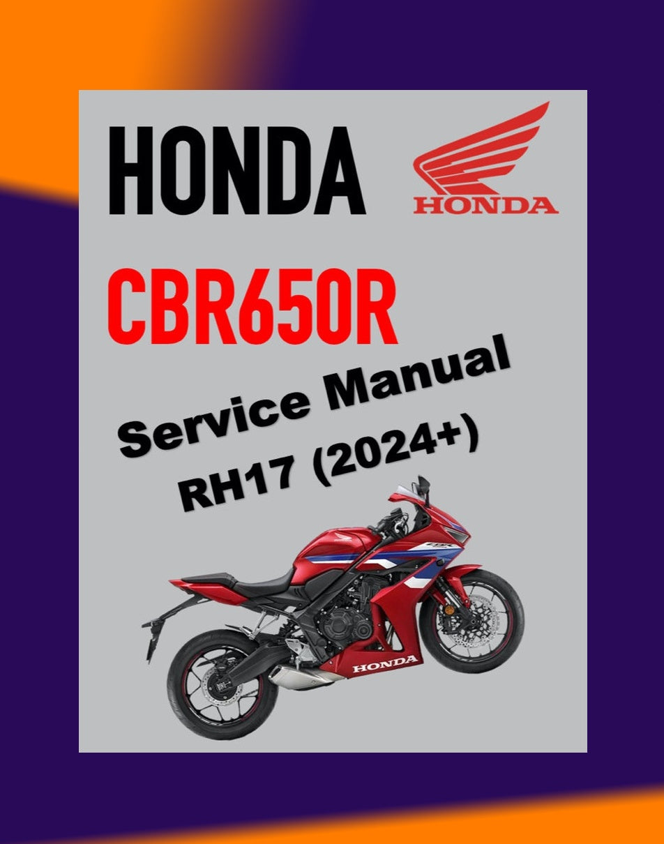 HONDA CBR650R RH17 2024+ Full Manual Set – Repair & Maintenance Manual