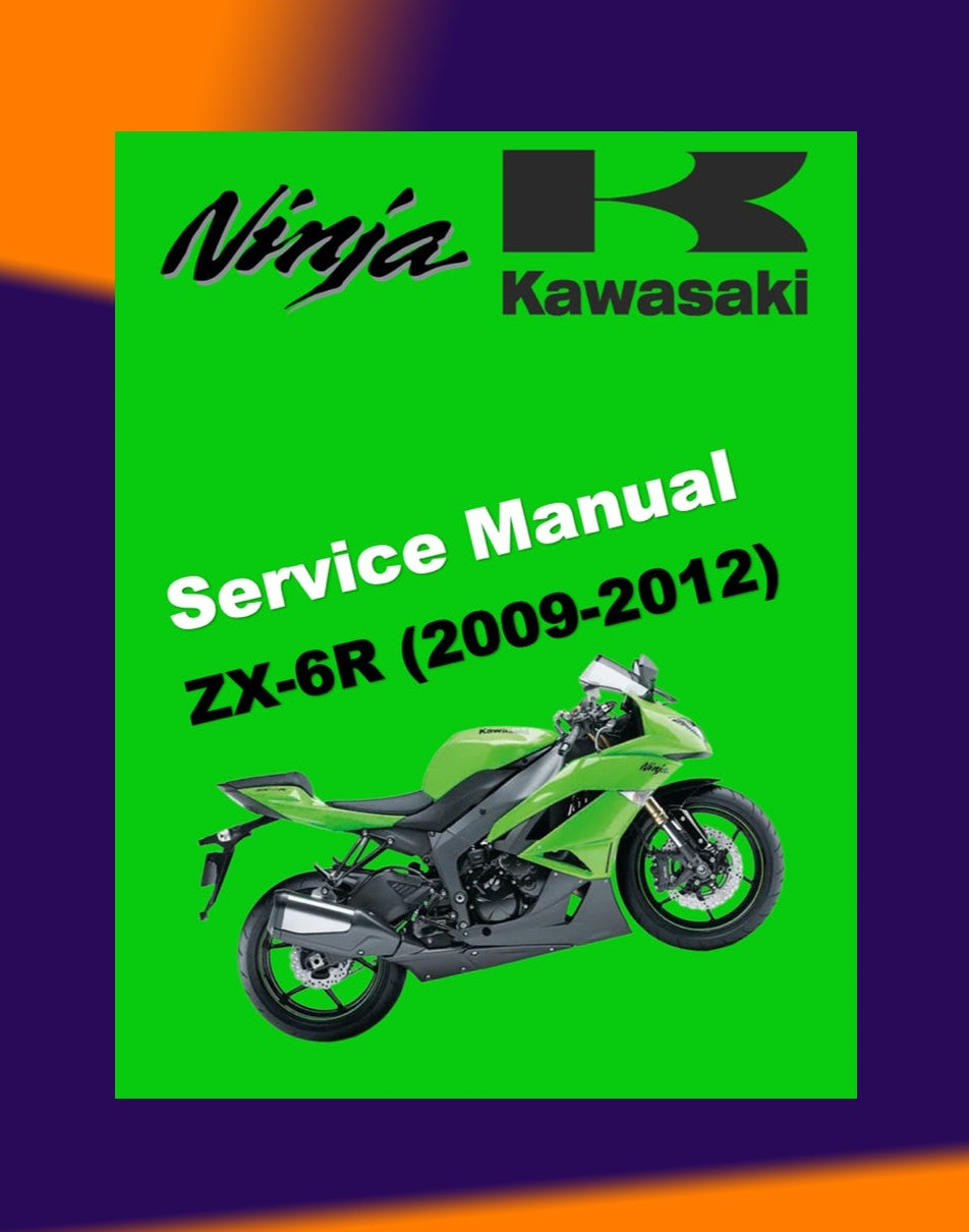 KAWASAKI ZX-6R 2009-2012 Full Manual Set – Repair & Maintenance Manual and User Handbook