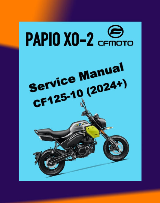 CFMOTO PAPIO XO-2 TRAIL 2024+ Full Manual Set – Repair & Maintenance Manual and User Handbook