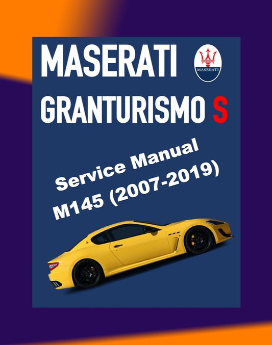 MASERATI GRANTURISMO SPORT M145 2007-2019 Full Manual Set – Repair & Maintenance Manual