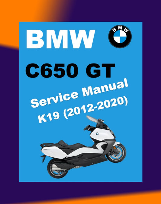 BMW C650GT 2012-2020 Full Manual Set – Repair & Maintenance Manual and Spare Parts Catalog and RIDER'S MANUAL