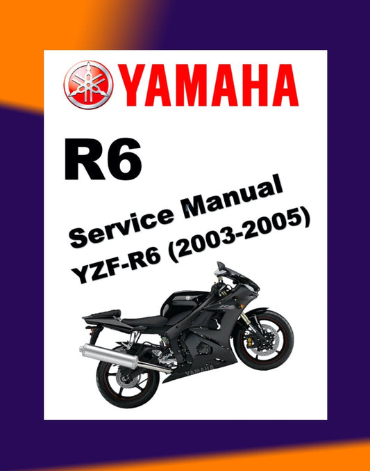 YAMAHA YZF-R6 2003-2005 Full Manual Set – Repair & Maintenance Manual and Spare Parts Catalog and User Handbook