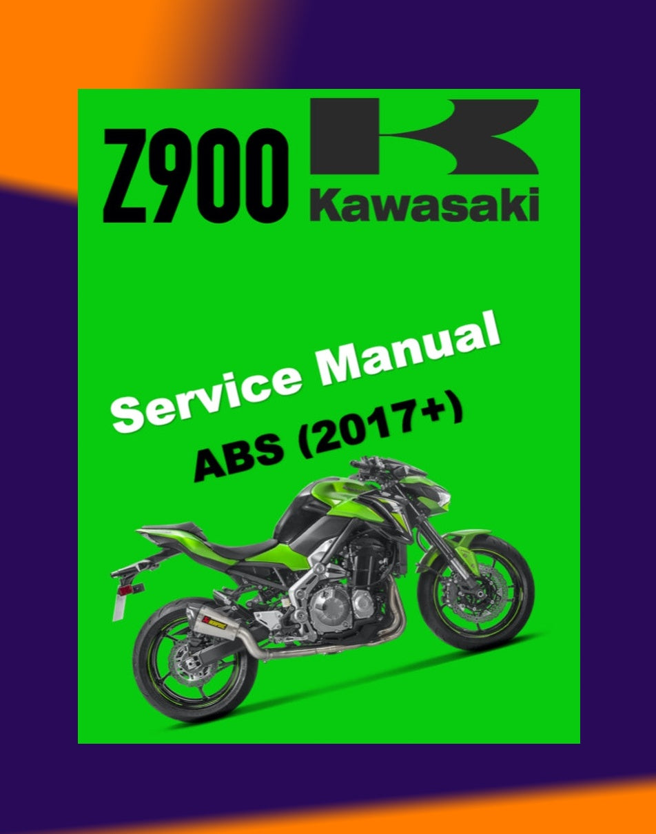 KAWASAKI Z900 ABS 2017+ Full Manual Set – Repair & Maintenance Manual and Spare Parts Catalog and User Handbook