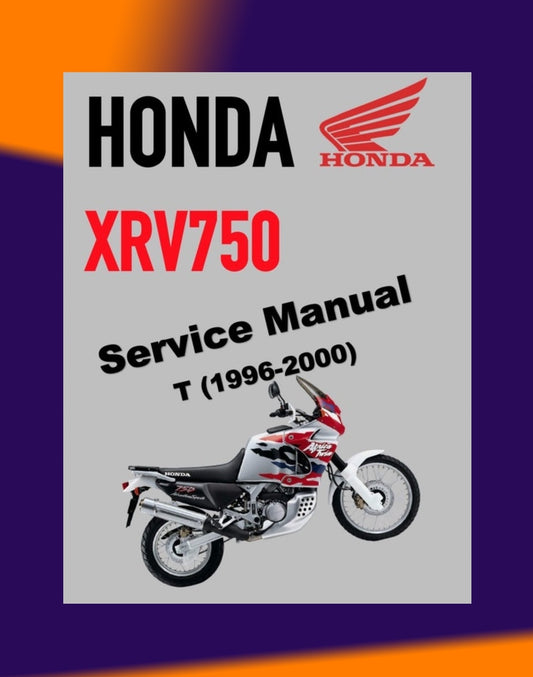 HONDA AFRICA TWIN XRV 750 T 1996-2000 Full Manual Set – Repair & Maintenance Manual and Spare Parts Catalog and User Handbook