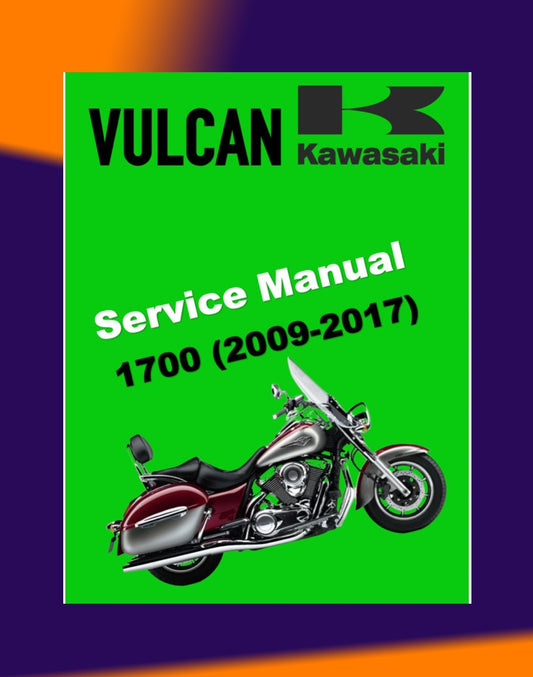 KAWASAKI VULCAN 1700 VN1700 2009-2017 Full Manual Set – Repair & Maintenance Manual and Spare Parts Catalog and User Handbook