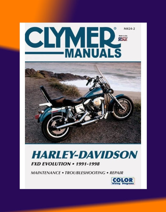 HARLEY DAVIDSON FXD DYNA GLIDE 1991-1998 Full Manual Set – Repair & Maintenance Manual and Spare Parts Catalog - CLYMER