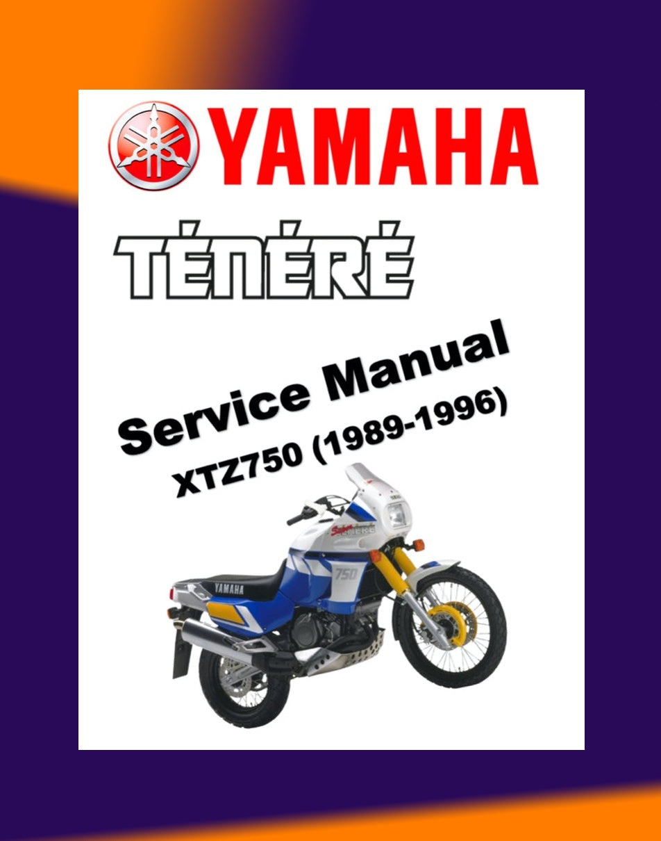YAMAHA XTZ750 SUPER TENERE 1989-1996 Full Manual Set – Repair & Maintenance Manual and Spare Parts Catalog