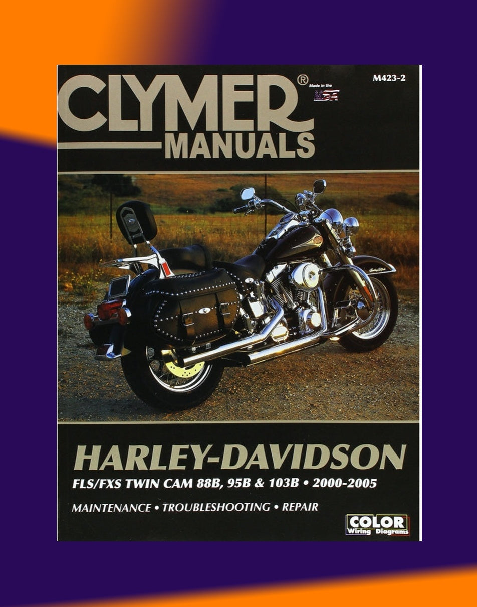 HARLEY DAVIDSON FLS/ FXS SOFTAIL 2000-2005 Full Manual Set – Repair & Maintenance Manual and Spare Parts Catalog - CLYMER