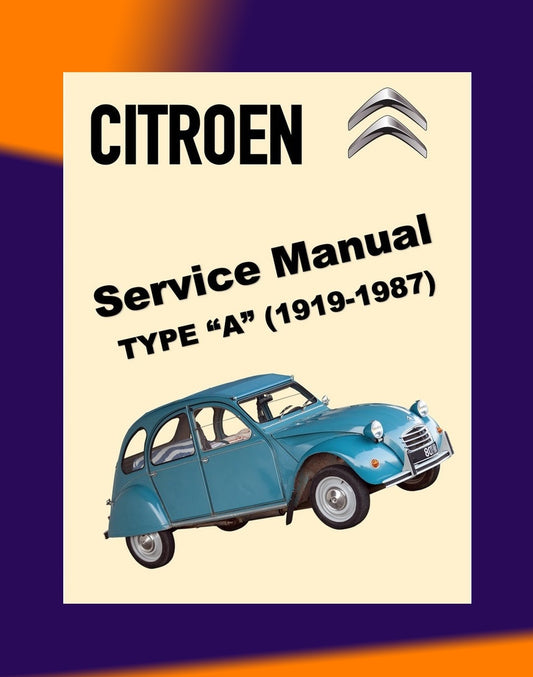 CITROEN 2CV, DYANE, MEHARI, 2 CV VAN, 3 CV 1964-1986 Full Manual Set – Repair & Maintenance Manual