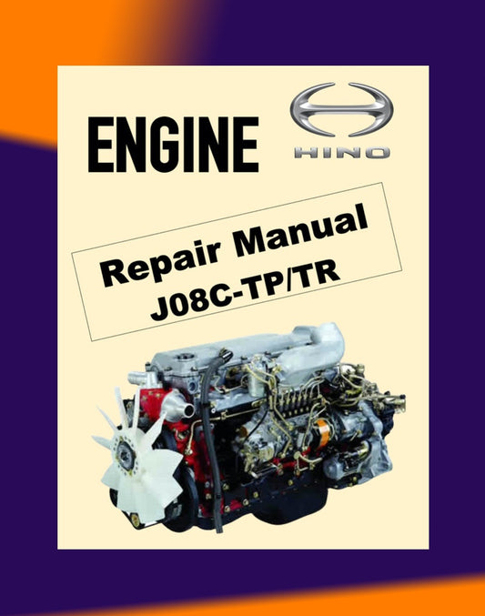 HINO ENGINE J08C-TP/TR WORKSHOP SERVICE REPAIR MANUAL