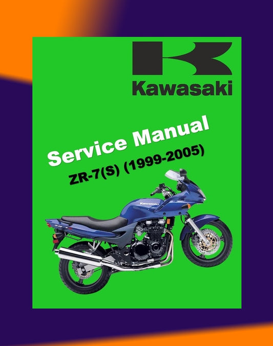 KAWASAKI ZR-7S 1999-2005 Full Manual Set – Repair & Maintenance Manualand Spare Parts Catalogand User Handbook