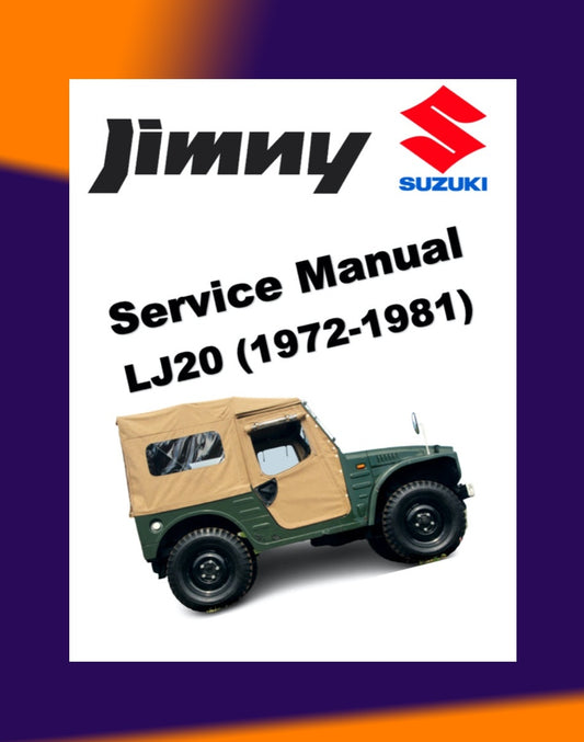 SUZUKI LJ20 JIMNY 1972-1981 Full Manual Set – Repair & Maintenance Manual and Spare Parts Catalog