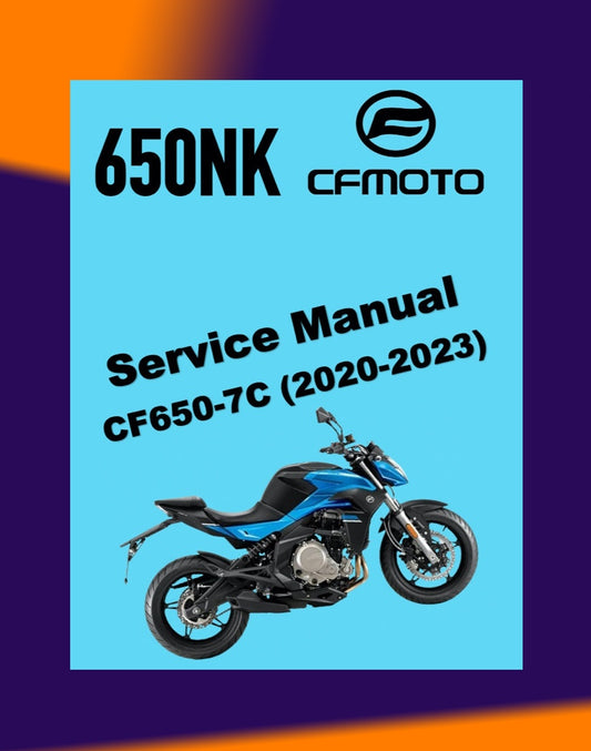 CFMOTO CF650NK CF650-7C 2020-2023 Full Manual Set – Repair & Maintenance Manual and User Handbook