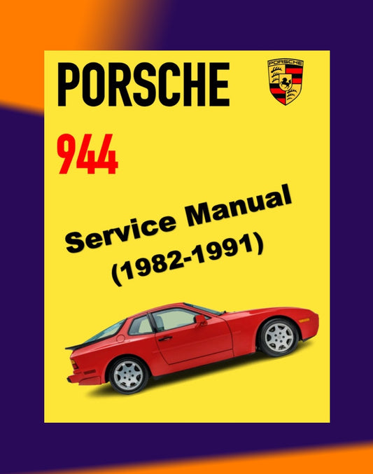 PORSCHE 944 1982-1991 Full Manual Set – Repair & Maintenance Manual and Spare Parts Catalog