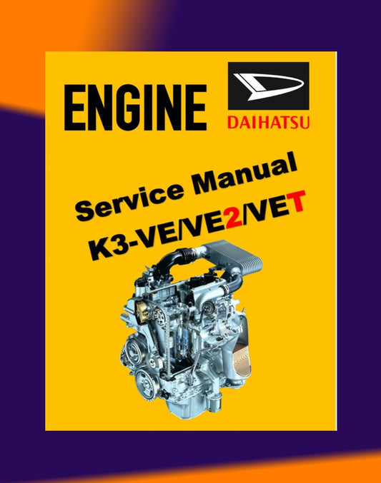 DAIHATSU ENGINE K3-VE/VE2/VET SERVICE MANUAL