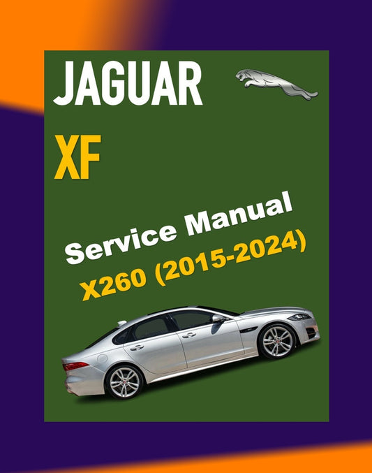 JAGUAR XF X260 2015-2024 Full Manual Set – Repair & Maintenance Manual
