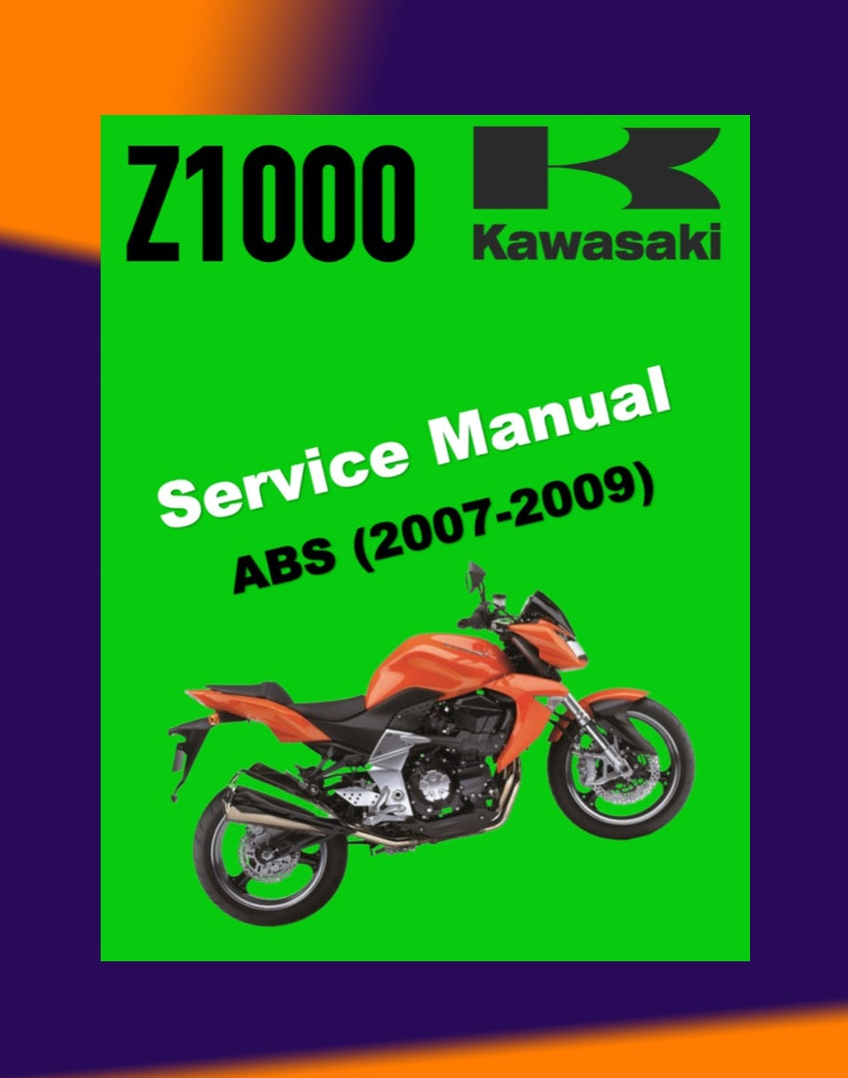 KAWASAKI Z1000 2007-2009 Full Manual Set – Repair & Maintenance Manual and User Handbook