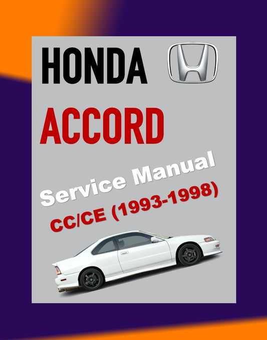 HONDA ACCORD 5 CC/CE 1993-1998 Full Manual Set – Repair & Maintenance Manual