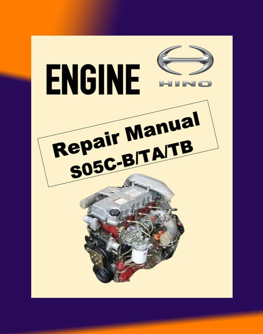 HINO ENGINE SC05C B/TA/TB WORKSHOP SERVICE REPAIR MANUAL