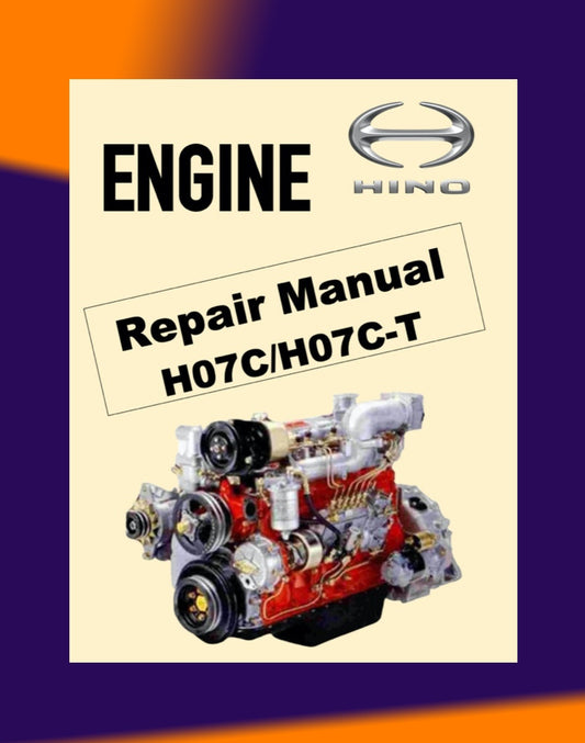 HINO ENGINE H07C H07C-T H07CT SERVICE REPAIR MANUAL