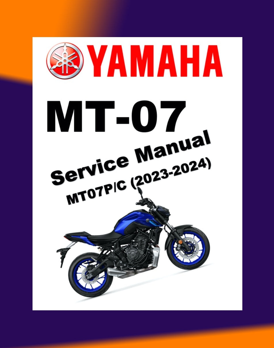 YAMAHA MT-07 MT07 2023-2024 Full Manual Set – Repair & Maintenance Manual and User Handbook