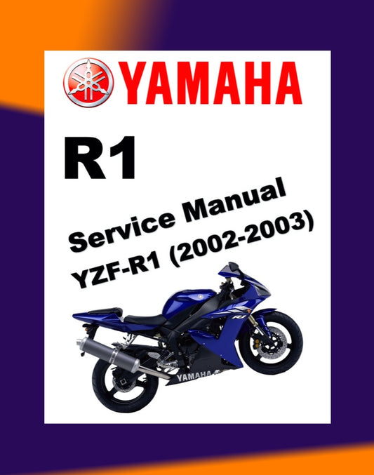 YAMAHA YZF R1 2002-2203 Full Manual Set – Repair & Maintenance Manual and Spare Parts Catalog and User Handbook