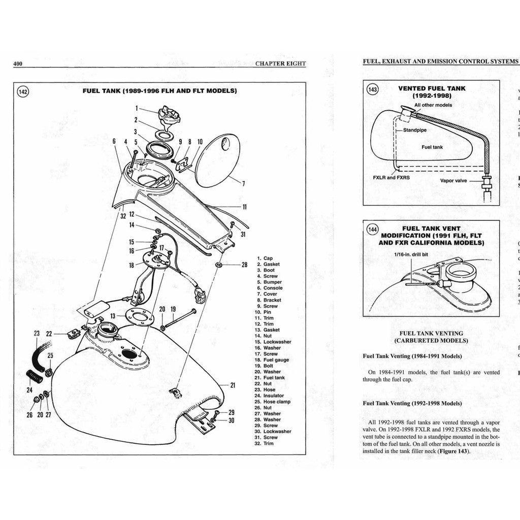 HARLEY DAVIDSON TOURING MODELS 1984-1998 Full Manual Set – Repair & Maintenance Manual and Spare Parts Catalog