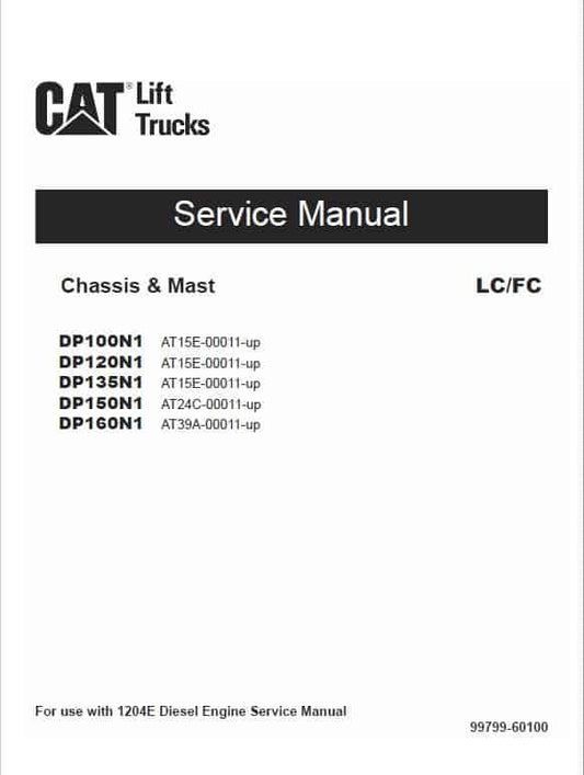 CAT DP100N1, DP120N1, DP135N1, DP150N1, DP160N1 Forklift Service Manual