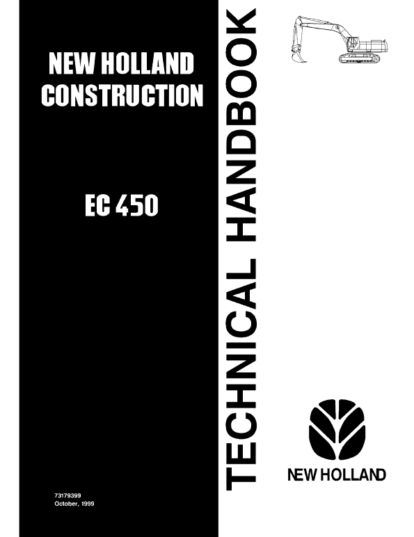 New Holland EC450 Crawler Excavator Service Manual Workshop Guide