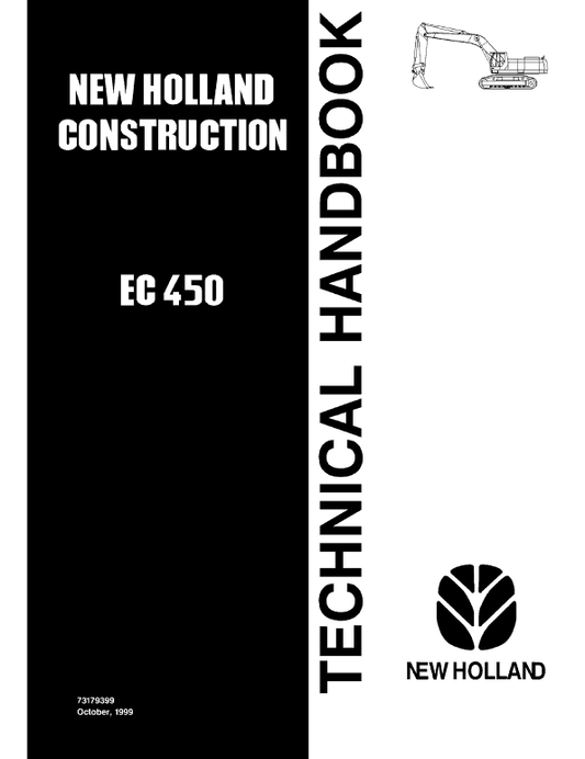 New Holland EC450 Crawler Excavator Service Manual Workshop Guide