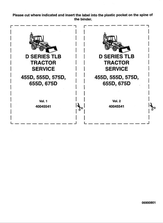 Ford 455D, 555D, 575D, 655D, 675D Backhoe Loader Service Manual Workshop Guide