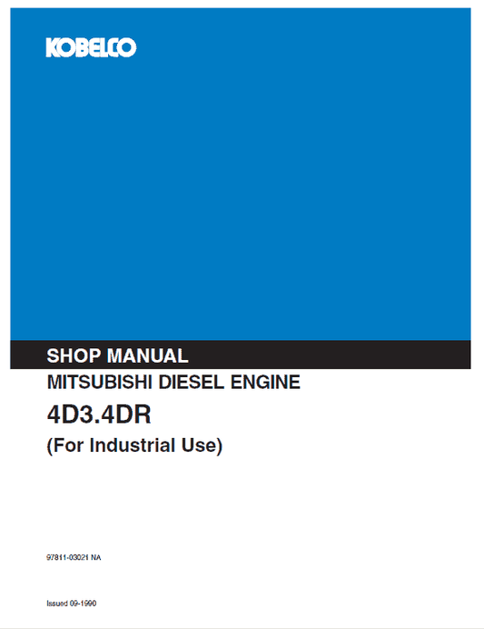 Mitsubishi 4D30, 4D31, 4D32, 4DR5, 6DR5 Engine Service Manual Workshop Guide