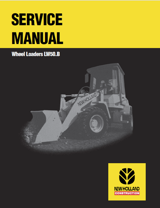New Holland LW50.B Wheel Loaders Service Manual Workshop Guide