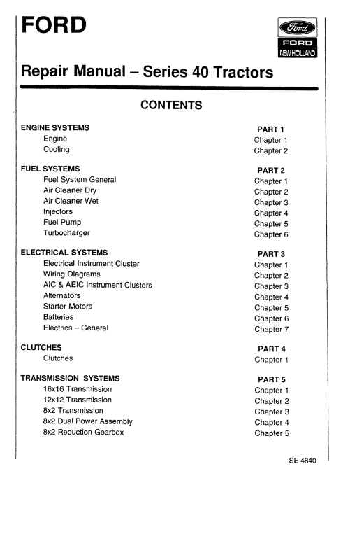 Fiat 55-65, 60-65, 70-65, 80-65 Tractor Workshop Service Manual Workshop Guide