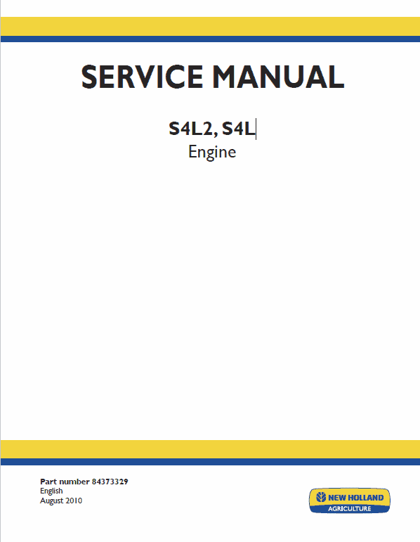 S4L2, S4L Engine Repair Service Manual Workshop Guide