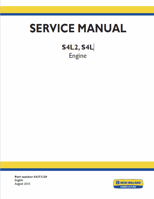 S4L2, S4L Engine Repair Service Manual Workshop Guide