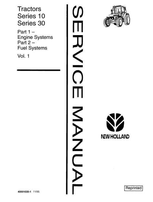 Ford 4100, 4110, 4600, 4610, 4630 Tractor Service Manual Workshop Guide