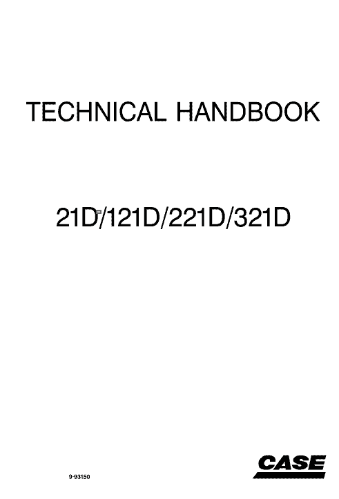 Case 21D, 121D, 221D and 321D Wheel Loader Service Manual Workshop Guide