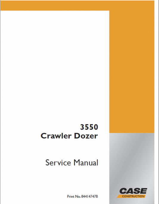 Case 3550 Crawler Dozer Service Manual Workshop Guide