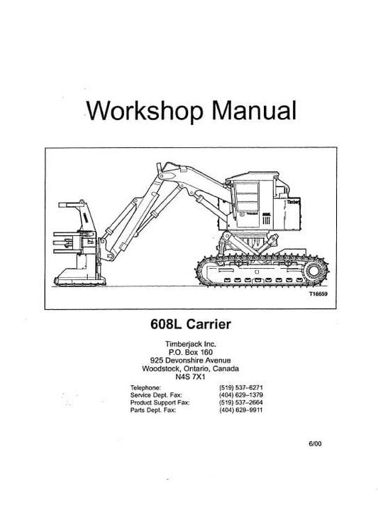 Timberjack 608L Feller Buncher Service Repair Manual Workshop Guide