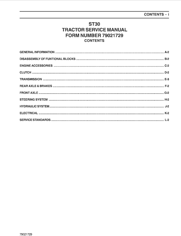 AGCO ST30 Tractor Workshop Service Manual Workshop Guide
