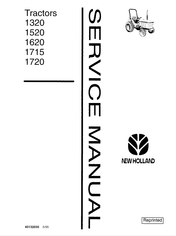 Ford 1320, 1520, 1620, 1715, 1720 Tractor Service Manual Workshop Guide