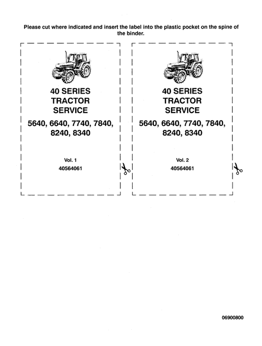 Ford 5640, 6640, 7740 Tractor Service Manual Workshop Guide