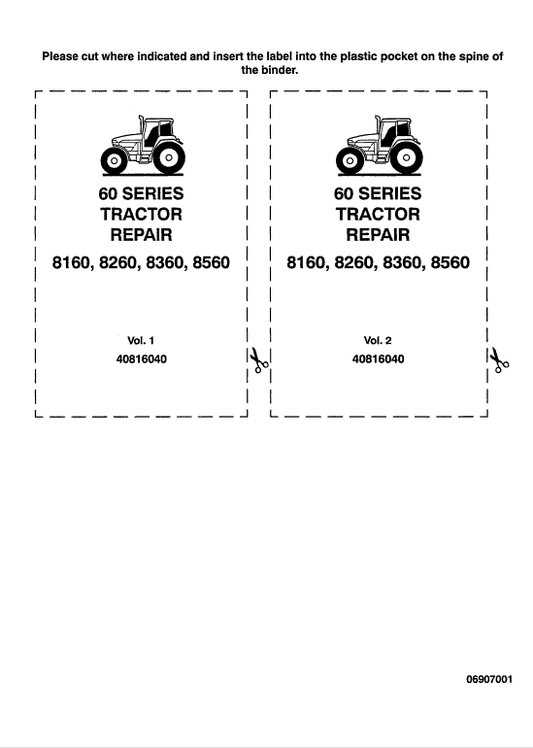 Ford 8160, 8260, 8360, 8560 Tractor Service Manual Workshop Guide
