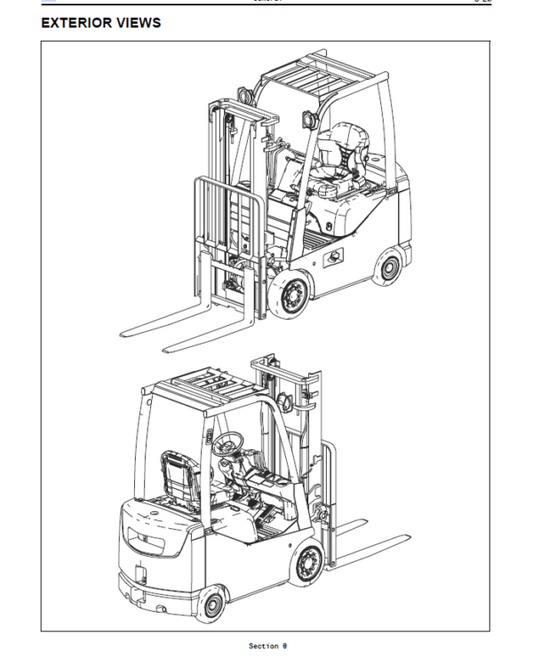 Toyota 8FDU15, 8FDU18, 8FDU20, 8FDU25, 8FDU30, 8FDU32 Forklift Repair Manual Workshop Guide